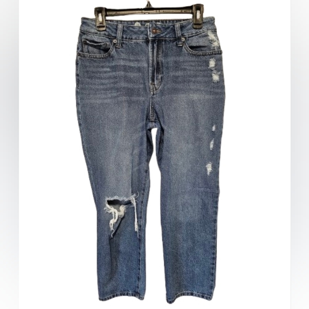 Rewash Distressed Blue Ankle Jeans for Women Size 29